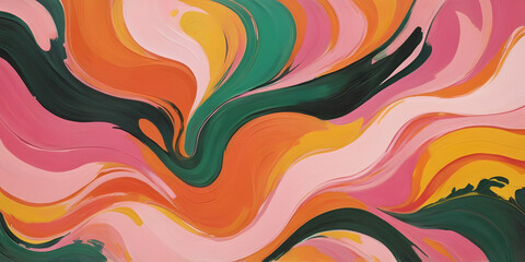 Poster - abstract swirls: a vibrant, abstract artwork showcasing dynamic swirls of color, creating a sense of
