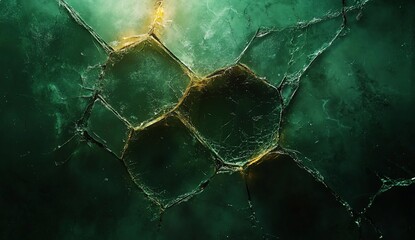 Poster - Abstract green polygonal pattern background, concept for design or web banner
