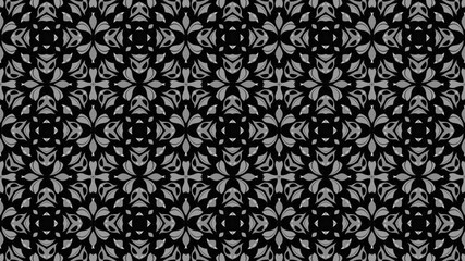 Poster - 832kaleida flower b&w inv