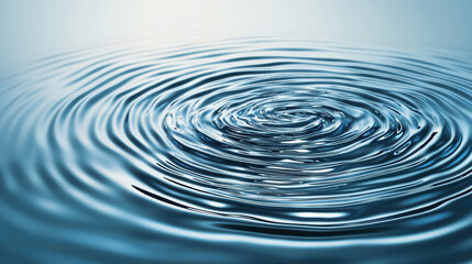 Poster - Calm water surface with ripples creating serene effect and gentle movement