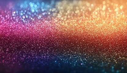 Poster - Bokeh lights create magical, colorful abstract background for celebrations and art