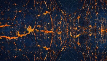 Poster - vivid abstract textured background with deep blue and fiery orange crackled pattern, perfect for artistic designs and modern visual projects

