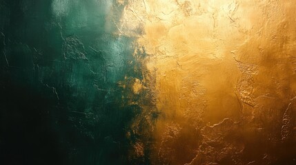 Poster - Teal and gold textured background