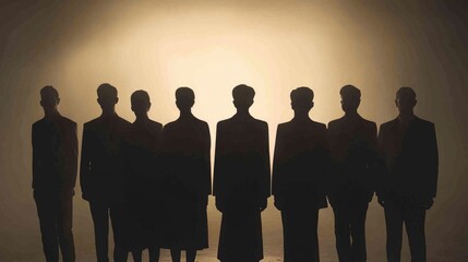Aufkleber - A group of people standing next to each other in a casual setting