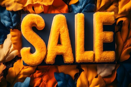 SALE as text for advertising or as a graphic element. 3d rendering