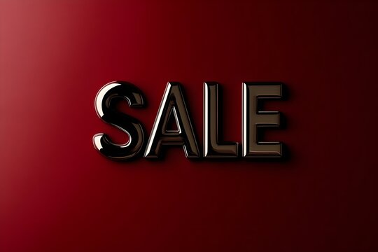 SALE as text for advertising or as a graphic element. 3d rendering