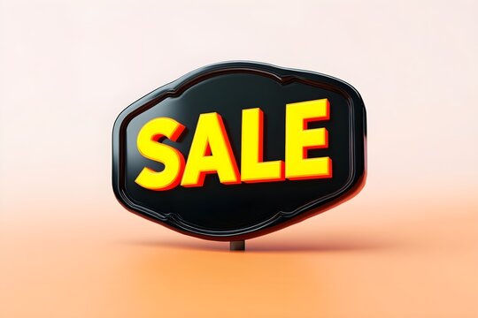 SALE as text for advertising or as a graphic element. 3d rendering