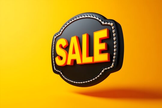 SALE as text for advertising or as a graphic element. 3d rendering