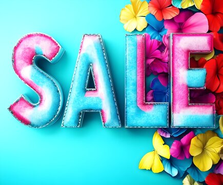 SALE as text for advertising or as a graphic element. 3d rendering