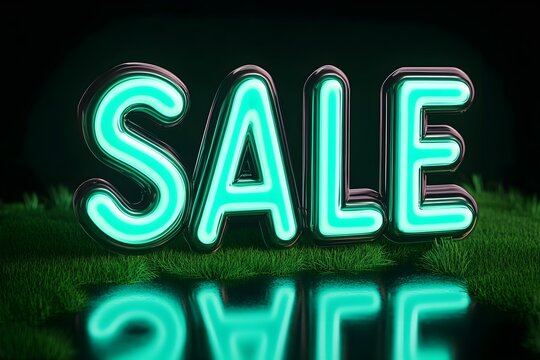 SALE as text for advertising or as a graphic element. 3d rendering