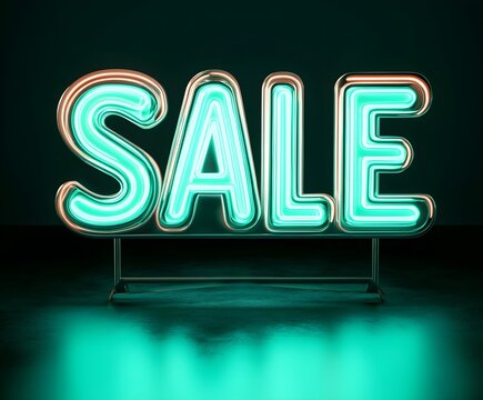 SALE as text for advertising or as a graphic element. 3d rendering