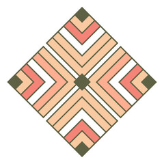 Poster - Geometric Harmony: An exquisite geometric pattern, meticulously crafted with intersecting lines and a captivating arrangement of shapes, forming a symmetrical design. 