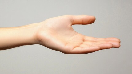 Aufkleber - A person holds an object in their hand
