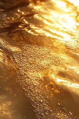 Poster - A close-up view of a surfboard floating on the surface of the ocean