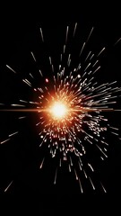 Poster - Dynamic spark explosion sequence with radiant energy burst transformation