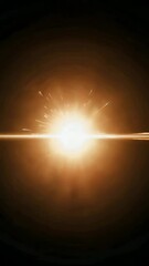 Wall Mural - Dynamic light explosion transformation with radiating sparks