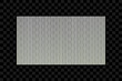 © Roman - Ribbed glass plate on transparent background. Acrylic or plexiglass fluted plate with corrugated striped in rectangle shape. Ribbed frosted glass panel. Vector.