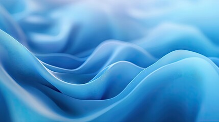 Leinwandbilder - Smooth abstract blue background with a gentle gradient, creating a futuristic and minimalistic feel