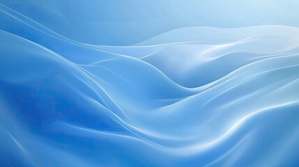 Leinwandbilder - Smooth abstract blue background with a gentle gradient, creating a futuristic and minimalistic feel