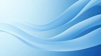 Leinwandbilder - Smooth blue background with a flowing gradient, ideal for business, technology, and corporate design