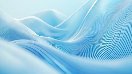 Leinwandbilder - Soft blue gradient with a futuristic touch, featuring subtle light waves for innovation-themed visuals