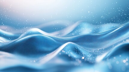 Leinwandbilder - Soft blue gradient with a futuristic touch, featuring subtle light waves for innovation-themed visuals