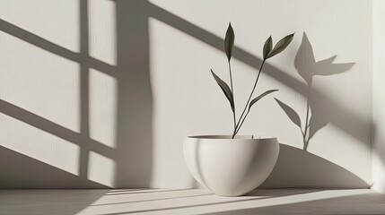 Aufkleber - Soft-focus gray background with realistic product placement shadows for e-commerce photography