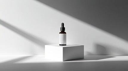 Aufkleber - Soft-focus gray background with realistic product placement shadows for e-commerce photography