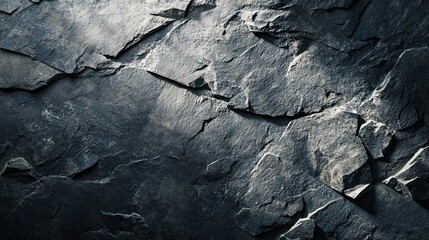 Aufkleber - Textured gray stone background with dynamic light and shadow interplay for an organic product setting