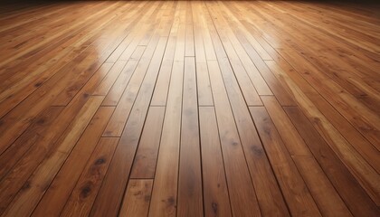 Fototapete - Maple hardwood basketball floor. Brown texture, wood colors, pattern. Vintage interior. Wooden surface, wall textured. Home decor. High angle strip, nobody. Brown colored natural wooden flooring