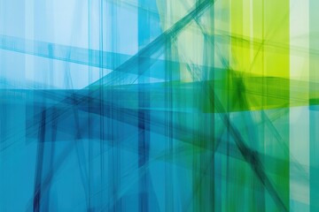 Leinwandbilder - Dynamic background featuring intersecting trend lines and data grid for political and economic analysis with cool tones of blue and green