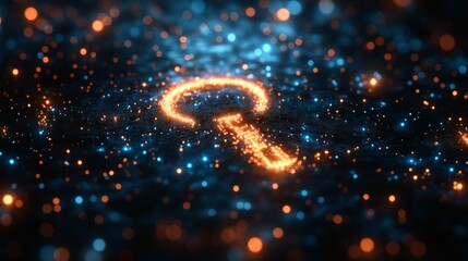 Leinwandbilder - A digital depiction illustrates quantum concepts such as qubits and entanglement, emphasizing their importance in advanced encryption and security to thwart eavesdropping.