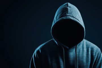 Poster - Mysterious Hacker in Shadows Creating a Sense of Intrigue and Suspense in Dark Environment