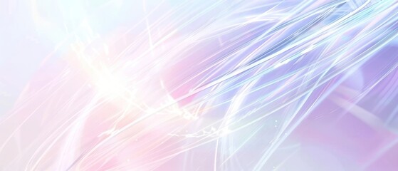 Poster - Curves illustration pastel symmetry thin striped line swirl calmness dreamy gentle sparkle spiral burst smooth discovery dynamic beam gradient.