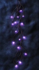 Poster - an up-close look at a modern circuit board with glowing lights and intricate designs