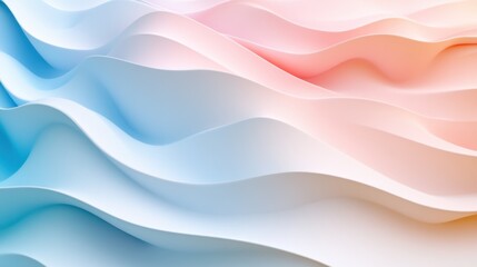 Poster - Abstract pastel wave background.