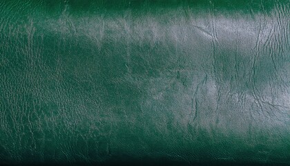 Poster - deep green genuine leather texture with natural wrinkles and subtle sheen, ideal for luxury fashion, upholstery, and design