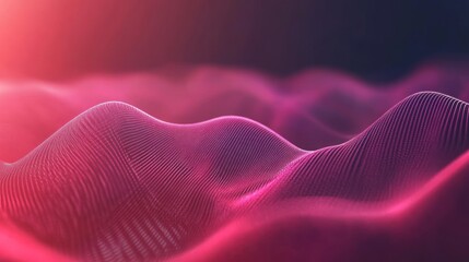 Poster - Abstract pink and purple wave pattern.