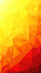 Poster - Yellow orange red abstract background for design. Geometric shapes. Triangles, squares, stripes, lines. Color gradient. Modern, futuristic. Light dark shades. Web banner