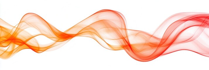 Aufkleber - Energy waves dance in vibrant red and orange hues creating dynamic abstract art for creative inspiration and design