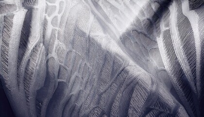 Aufkleber -  abstract close-up of translucent textured fabric with organic linear patterns in monochrome tones for modern design