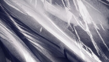 Aufkleber -  abstract close-up of translucent textured fabric with organic linear patterns in monochrome tones for modern design