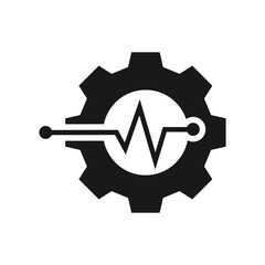 Fototapete - Beat work symbol icon flat design