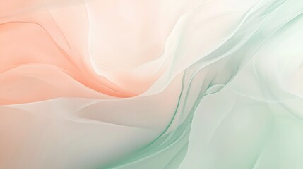Poster - Soft Abstract Background with Subtle Colors and Flowing Fabric