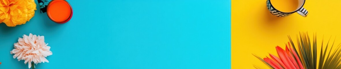 Poster - Vibrant Minimalist Color Block Design Dynamic Pop Art Backdrop for Digital Branding, Creative Content, and Contemporary Visual Communication Strategies