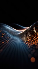 Fototapete - Quantum Data Visualization Dynamic Neural Network Landscape Revealing Cybernetic Innovation and Immersive Digital Transformation for Next-Generation Tech Experiences