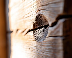 Poster - Rustic Textural Minimalism Weathered Wood Macro Exploring Organic Materiality and Sustainable Design Aesthetics for Creative Professionals