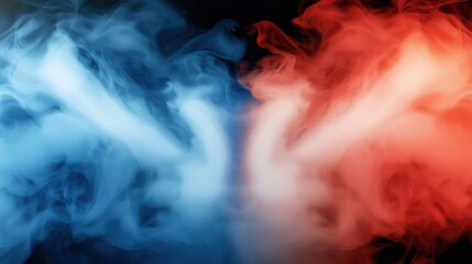 Aufkleber - Dynamic color smoke art abstract background visual content dark environment artistic viewpoint
