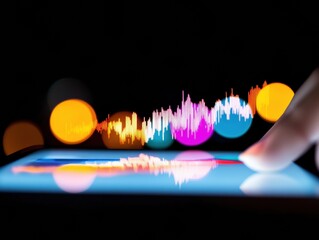 Leinwandbilder - Quantum Visualization Immersive Holographic Data Dynamics for Next-Gen Financial Intelligence - Futuristic Tech Insight and Interactive Digital Analytics