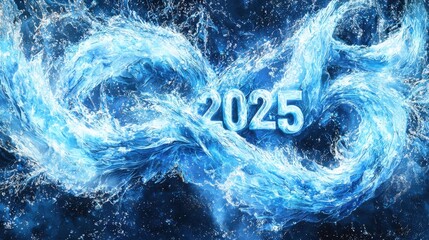 Poster - Abstract digital art featuring the numbers 